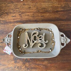 Pink Laundry Noel Decorative Holiday Tray. NWT.